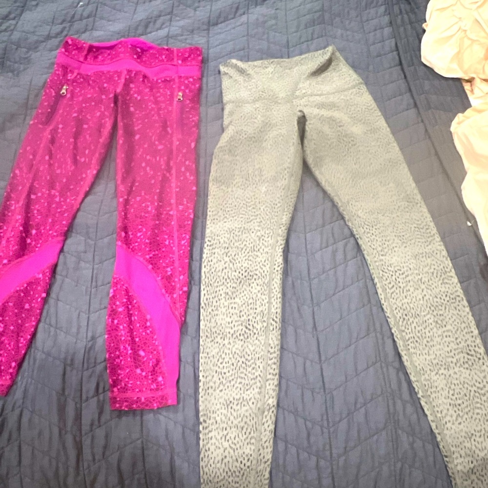 Pink capri Lulu lemon. EUC. Worn once.